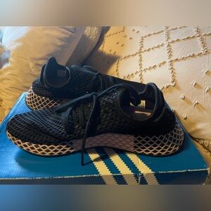 adidas Black and Pink Athletic Shoes